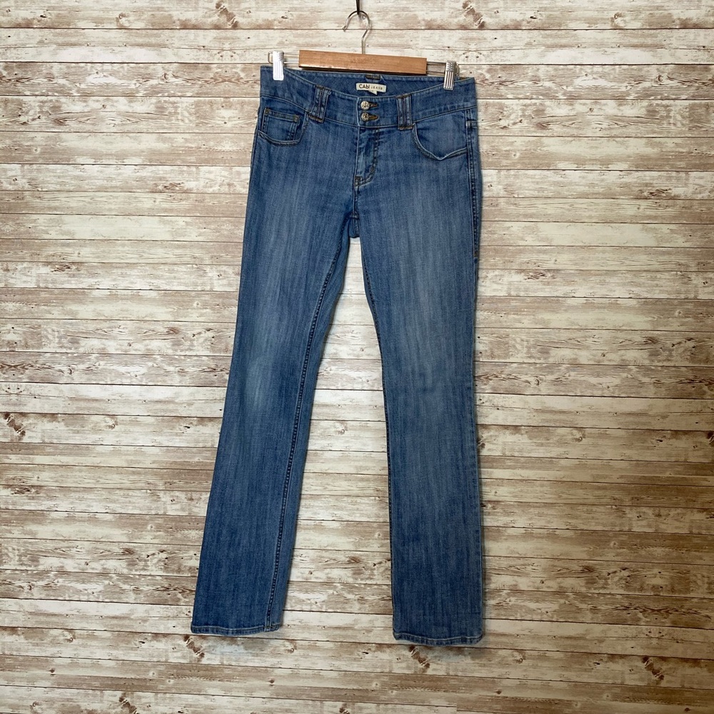 CAbi Stonewash Straight Jeans